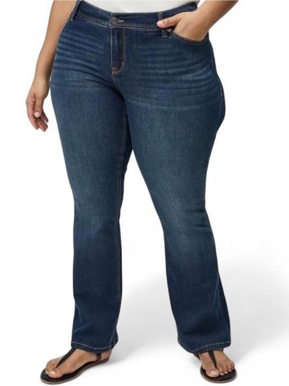 Torrid Jeans Sz 30 Extra Short Classic Dark Wash Luxe Slim Boot Super Stretch